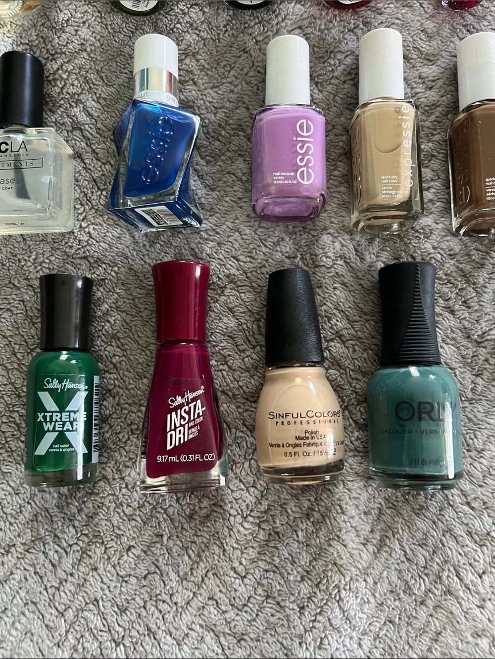 Lot of Mixed Nail Polish OPI, Essie, Sally Hansen, Orly & More Multi Color